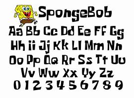 Image result for Spongebob Bubble Letter Alphabet