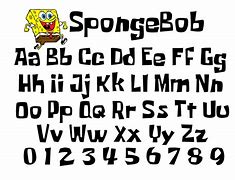 Image result for Spongebob Alphabet Letters