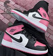 Image result for Pink and Black Jordan's