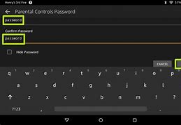 Image result for Fire Parental Controls Password