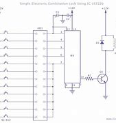Image result for Electronic Lock Circuit Diagram