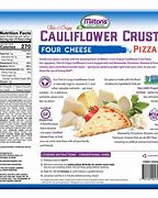 Image result for Cauliflower Pizza Crust Nutrition