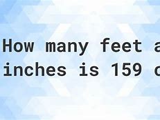 Image result for 159 Cm in Feet