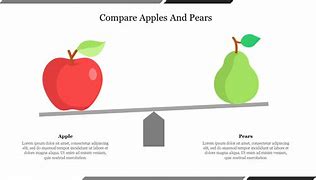 Image result for Compare Apple and Pears