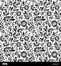 Image result for Black Seamless Floral Pattern