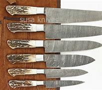 Image result for Asety Damascus Knife Set