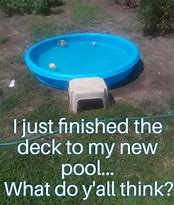 Image result for Funny Above Ground Pool Meme