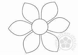 Image result for Daisy Flower Cut Out Template