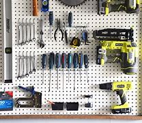 Image result for Workbench Pegboard Ideas