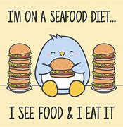 Image result for Seafood Diet Meme