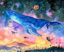 Image result for Space Whale Art