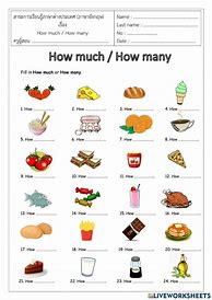 Image result for How Much Is Are Worksheet