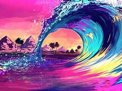 Image result for Ocean Waves Digital Art