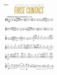 Image result for First Contact Sheet Music