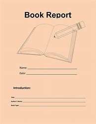 Image result for Book Report Cover Page