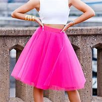 Image result for Designer Pink Tulle Skirt