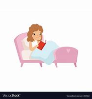 Image result for Reading Book in Bed Clip Art