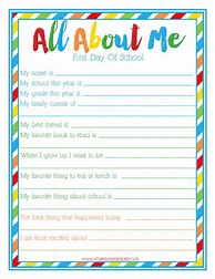 Image result for First Day of School Questions