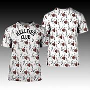 Image result for Hellfire Club Shirt Print Size