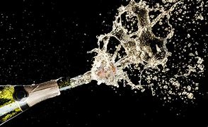 Image result for Silver Champagne Bottle Popping