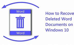 Image result for How to Recover Edited Word Document