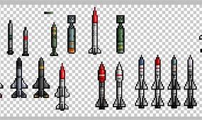 Image result for Missile Pixel Art