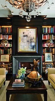 Image result for Black and White Bookshelf Paint