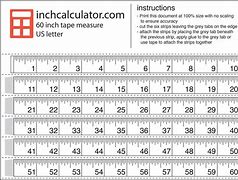 Image result for Measuring Chart Inchi Tape