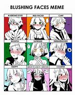 Image result for Anime Blush Meme