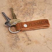 Image result for leather keychain fobs