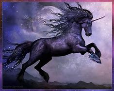 Image result for Black Unicorn Painting