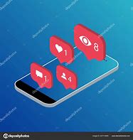 Image result for Isometric Phone with Notification Icon