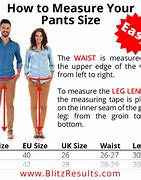Image result for Waist Size Height Chart