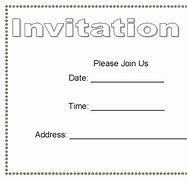 Image result for Blank Invite Template