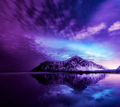 Image result for Windows Spotlight Purple Night Sky
