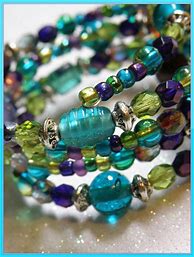 Image result for Beaded Memory Wire Bracelets