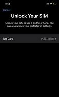 Image result for PUK Code Unlock iPhone