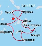 Image result for Greek Island Sailing Map Cyclades