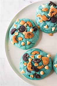 Image result for Blue Cookie Monster Cookies