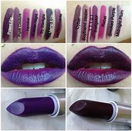 Image result for Mac Dark Purple Lipstick