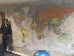 Image result for Large World Map Mural