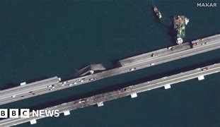 Image result for Damaged Bridge Satellite Imagery