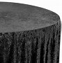 Image result for Black Glitter 60 Inch Round Tablecloth
