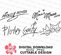 Image result for Mickey Mouse Signature