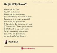 Image result for Dream Girl Poem