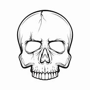 Image result for Skull Outline