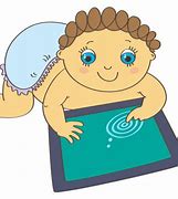 Image result for Child with iPad Clip Art