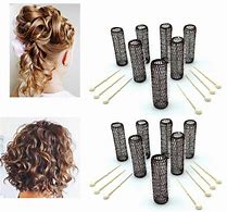 Image result for Brush Hair Rollers with Pins