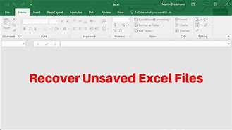 Image result for How to Recover à Excel File