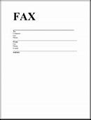 Image result for Fax Cover Page